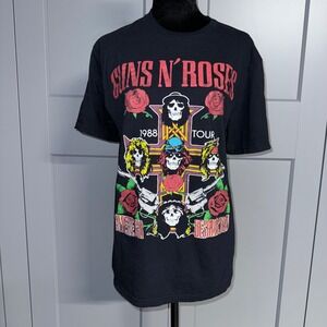 Guns N Roses Appetite for Destruction 1988 Tour Graphic T-Shirt Adult Medium